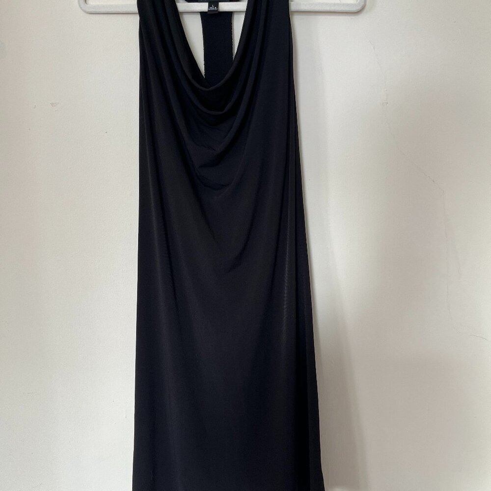 Black dress with sequence back